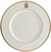 Pickard Gold Bracelet White with Eagle Crest Fine China 10-5/8-Inch Dinner Plate, Set of 4