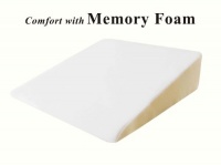 InteVision Foam Wedge Bed Pillow (26 x 25 x 7.5) with High Quality, Removable Cover