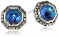Judith Jack Mini Octagons Sterling Silver, Abalone and Marcasite Button Earrings Judith Jack Mini Octagons Sterling Silver, Abalone and Marcasite Button Earrings