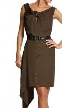 Bcbgmaxazria BCBG RUNWAY Womens Dress Olive Brown Sleeveless Rhinestone Gorgeous (S) Bcbgmaxazria BCBG RUNWAY Womens Dress Olive Brown Sleeveless Rhinestone Gorgeous (S)