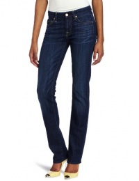 7 For All Mankind Women's Kimmie Straight Leg Jean in Warm Medium Blue 7 For All Mankind Women's Kimmie Straight Leg Jean in Warm Medium Blue
