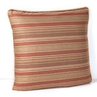 The intricate design of an antique Persian Rug in terracotta, bronze and cream tones inspires this unique Ralph Lauren decorative pillow. The intricate design of an antique Persian Rug in terracotta, bronze and cream tones inspires this unique Ralph Lauren decorative pillow.