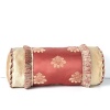 Bands of rich damask contrasted with blended threads of camel and cinnamon ring this opulent Waterford decorative pillow. Adorned with an exotic fringed tassel and metallic twisted cord, this accent piece brings unparalleled opulence to your bedroom.