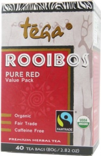 Tega Organic Rooibos Red Tea, 40-Count Tea Bags (Pack of 4) Tega Organic Rooibos Red Tea, 40-Count Tea Bags (Pack of 4)