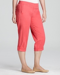 A delectable strawberry hue juices up your everyday uniform. Pair the Eileen Fisher capris with woven espadrilles and set your sights on summertime. A delectable strawberry hue juices up your everyday uniform. Pair the Eileen Fisher capris with woven espadrilles and set your sights on summertime.