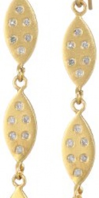 Lauren Harper Collection Mirage 18k Gold and Diamond 3-Tiered Marquis Earrings