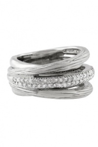Effy Jewlery Balissima Sterling Silver Diamond Ring, .34 TCW Ring size 7 Effy Jewlery Balissima Sterling Silver Diamond Ring, .34 TCW Ring size 7