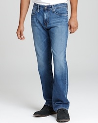 With a classic, straight leg and faded detail for that worn-in look, these jeans are virtually guaranteed to reach your number-one favorite status. With a classic, straight leg and faded detail for that worn-in look, these jeans are virtually guaranteed to reach your number-one favorite status.