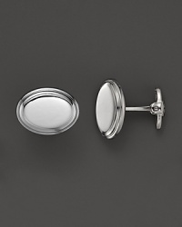 Dolan Bullock Sterling Silver Polished Oval Cuff Link Set Dolan Bullock Sterling Silver Polished Oval Cuff Link Set