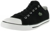 LACOSTE L27 SRM Text Mens Low Top Canvas Lace Up Casual Comfort Designer Fashion Sneakers, Size 12