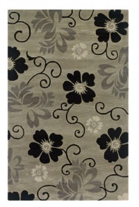 Rizzy Home PR1113 Pandora 2-Feet 6-Inch by 8-Feet Area Rug, Pewter Rizzy Home PR1113 Pandora 2-Feet 6-Inch by 8-Feet Area Rug, Pewter