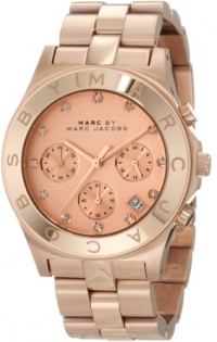 Marc Jacobs Blade Rose Gold Pink Dial Women's Watch MBM3102