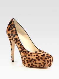 Eternally chic design of leopard-printed pony hair with a sexy heel and platform. Self-covered heel, 5 (125mm)Hidden platform, 1¼ (30mm)Compares to a 3¾ heel (95mm)Pony hair upperLeather lining and solePadded insoleMade in ItalyOUR FIT MODEL RECOMMENDS ordering one half size up as this style runs small. Eternally chic design of leopard-printed pony hair with a sexy heel and platform. Self-covered heel, 5 (125mm)Hidden platform, 1¼ (30mm)Compares to a 3¾ heel (95mm)Pony hair upperLeather lining and solePadded insoleMade in ItalyOUR FIT MODEL RECOMMENDS ordering one half size up as this style runs small.