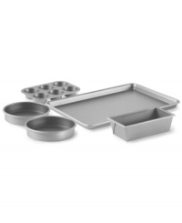 Reinvent the way you work. This comprehensive set is a baker's dream with everything you need to create your favorite sweets and treats. Each piece is crafted with a heavy-gauge steel core that provides superior heat conduction quickly, plus an innovative interlocking 2-layer nonstick design releases food like a real pro. Lifetime warranty. Reinvent the way you work. This comprehensive set is a baker's dream with everything you need to create your favorite sweets and treats. Each piece is crafted with a heavy-gauge steel core that provides superior heat conduction quickly, plus an innovative interlocking 2-layer nonstick design releases food like a real pro. Lifetime warranty.