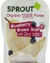 Sprout Brown Rice with Greek Yogurt, Blueberry, 4.22 Ounce (Pack of 5)