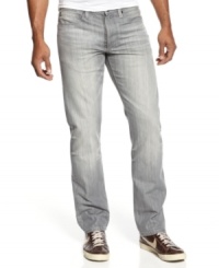 Fade to gray. With a cool, lived-in look, these Sean John jeans will quickly rise in your rotation. Fade to gray. With a cool, lived-in look, these Sean John jeans will quickly rise in your rotation.