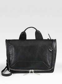 Sumptuous pebble-grain leather in a travel-ready carryall finished with a convertible crossbody strap.Top handle, 4 dropAdjustable detachable crossbody strap, 18-27½ dropTop-zip flap closureOne outside zip pocketOne inside zip pocket14W X 10H X 7DImported Sumptuous pebble-grain leather in a travel-ready carryall finished with a convertible crossbody strap.Top handle, 4 dropAdjustable detachable crossbody strap, 18-27½ dropTop-zip flap closureOne outside zip pocketOne inside zip pocket14W X 10H X 7DImported