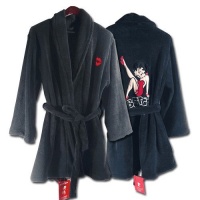 Betty Boop Official Licensed Sassy Black Betty Bath Robe Betty Boop Official Licensed Sassy Black Betty Bath Robe