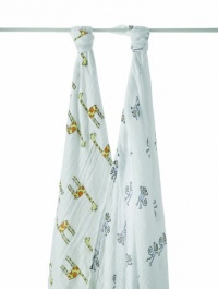 aden + anais Boutique 100% Cotton Muslin Swaddle 2-Pack - Jungle Jam-One Size aden + anais Boutique 100% Cotton Muslin Swaddle 2-Pack - Jungle Jam-One Size