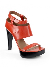 THE LOOKLeather top strapWide ankle cuff with side seamAdjustable ankle strap with stud closurePadded insoleNotched set-under heel, 5 (125mm)Stacked platform, 1 (25mm)Compares to a 4 heel (100mm)THE MATERIALLeather upperLeather lining and soleORIGINMade in Italy THE LOOKLeather top strapWide ankle cuff with side seamAdjustable ankle strap with stud closurePadded insoleNotched set-under heel, 5 (125mm)Stacked platform, 1 (25mm)Compares to a 4 heel (100mm)THE MATERIALLeather upperLeather lining and soleORIGINMade in Italy