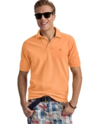 Traditional and timeless, this Izod polo shirt will be a heavy-hitter in your wardrobe. Traditional and timeless, this Izod polo shirt will be a heavy-hitter in your wardrobe.