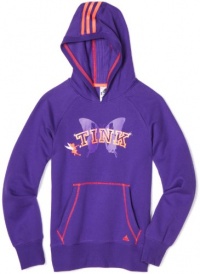 Adidas Girls 7-16 Disney Tinkerbell Pullover Hoodie, Sharp Purple/Turbo, Small Adidas Girls 7-16 Disney Tinkerbell Pullover Hoodie, Sharp Purple/Turbo, Small