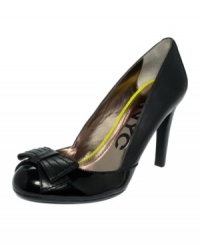 A feminine touch. DKNYC's Fallyn high heel pumps are subtle enough for work, but pretty enough for play. A feminine touch. DKNYC's Fallyn high heel pumps are subtle enough for work, but pretty enough for play.