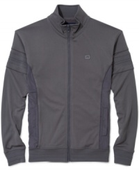 Zip into this sleek track jacket from Ecko Unltd and revamp your look with sporty style. Zip into this sleek track jacket from Ecko Unltd and revamp your look with sporty style.
