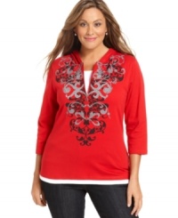 Style&co. Sport's plus size hoodie is a must-have for your weekend wear-- it's an Everyday Value! Style&co. Sport's plus size hoodie is a must-have for your weekend wear-- it's an Everyday Value!