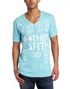 Calvin Klein Jeans Men's Mother Earth Short Sleeve V-Neck Tee