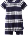 Splendid Littles Baby-Boys  Athletic Stripe Playsuit, Navy, 12-18 Months