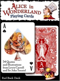 Alice In Wonderland Playing Cards - Red Back Deck