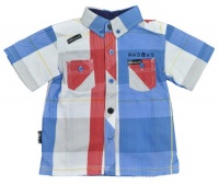 Akademiks Dasslin Blue Checkered Infant Boys Button-Down Shirt (24M) Akademiks Dasslin Blue Checkered Infant Boys Button-Down Shirt (24M)