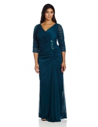 Adrianna Papell Women's Plus Size Drape Covered Gown Adrianna Papell Women's Plus Size Drape Covered Gown