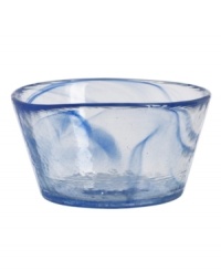 Sheer veils of color and a gently sloped rim combine for eye-catching elegance. Designed by Ulrica Hydman-Vallien for Kosta Boda. Sheer veils of color and a gently sloped rim combine for eye-catching elegance. Designed by Ulrica Hydman-Vallien for Kosta Boda.