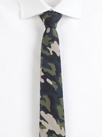 EXCLUSIVELY AT SAKS. Cool camo design adds a contemporary feel to this dress standard, hand tailored from a luxurious wool-silk blend.90% wool/10% silkDry cleanMade in USA EXCLUSIVELY AT SAKS. Cool camo design adds a contemporary feel to this dress standard, hand tailored from a luxurious wool-silk blend.90% wool/10% silkDry cleanMade in USA