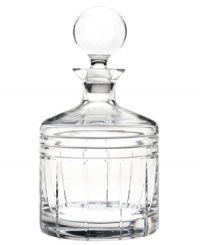 Plan a celebration around Tempo barware by Reed & Barton. Crafted with a simple linear pattern and clear stopper, this cut crystal decanter elevates an event with timeless sophistication. Plan a celebration around Tempo barware by Reed & Barton. Crafted with a simple linear pattern and clear stopper, this cut crystal decanter elevates an event with timeless sophistication.