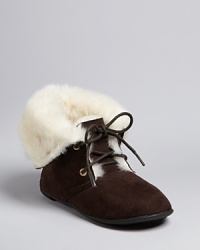 Plush faux fur keeps her toes toasty when the temperature drops this season. With an on-trend foldover cuff at the ankle, these faux-suede boots are perfect for your mini city sherpa. Plush faux fur keeps her toes toasty when the temperature drops this season. With an on-trend foldover cuff at the ankle, these faux-suede boots are perfect for your mini city sherpa.
