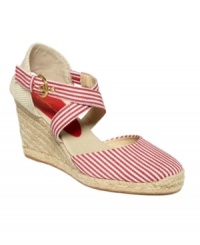 Great summer looks begin with Adrienne Vittadini's Brianna Espadrilles. Pair them with your favorite sun dress or high-waisted shorts to stay cool when the temps climb. Great summer looks begin with Adrienne Vittadini's Brianna Espadrilles. Pair them with your favorite sun dress or high-waisted shorts to stay cool when the temps climb.