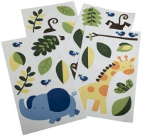 Kids Line Jungle 123 Wall Decals, Brown Kids Line Jungle 123 Wall Decals, Brown