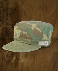 A military-inspired favorite makes the jump to a rugged, everyday essential in durable camo-print twill, finished with a ripstop brim to top off the crisp combat look. A military-inspired favorite makes the jump to a rugged, everyday essential in durable camo-print twill, finished with a ripstop brim to top off the crisp combat look.