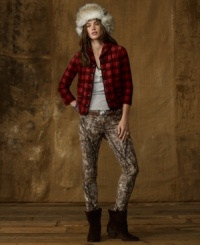 Denim & Supply Ralph Lauren's unique color and light fading exude a stylish yet rugged quality on our skinny-fitting jean. Denim & Supply Ralph Lauren's unique color and light fading exude a stylish yet rugged quality on our skinny-fitting jean.