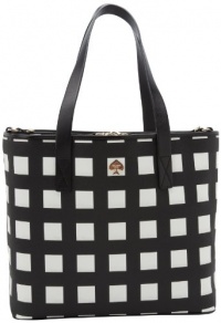 Kate Spade New York Checker Place Harmony Baby PXRU4199 Diaper Bag,Black/Clotted Cream,One Size Kate Spade New York Checker Place Harmony Baby PXRU4199 Diaper Bag,Black/Clotted Cream,One Size