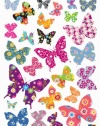 (20x28) Patterned Butterfly Repositional Wall Decal