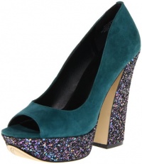 Boutique 9 Women's Alesandra Glitter Peep-Toe Pump,Dark Turquoise,8.5 M US Boutique 9 Women's Alesandra Glitter Peep-Toe Pump,Dark Turquoise,8.5 M US