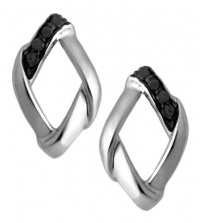 Genuine Eternal Elegance (TM) Tarnish Resistant Rhodium Finish .925 Sterling Silver Black Diamond Earrings (14 x 9 mm). 100% Satisfaction Guaranteed. Genuine Eternal Elegance (TM) Tarnish Resistant Rhodium Finish .925 Sterling Silver Black Diamond Earrings (14 x 9 mm). 100% Satisfaction Guaranteed.