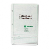 Wilson Jones® Looseleaf Phone/Address Book Refill, 5-1/2 x 8-1/2, 80 Sheets Wilson Jones® Looseleaf Phone/Address Book Refill, 5-1/2 x 8-1/2, 80 Sheets