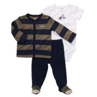 Carter's 3 Piece Footed Essentials - My Daddy Rocks-Blue-6 Months Carter's 3 Piece Footed Essentials - My Daddy Rocks-Blue-6 Months