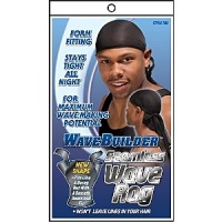 WAVE BUILDER Seamless Du-Rag BLACK WAVE BUILDER Seamless Du-Rag BLACK