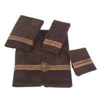 Avanti Braided Cuff 4-Piece Towel Set, Mocha Avanti Braided Cuff 4-Piece Towel Set, Mocha